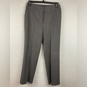 Women’s Investments Gray Striped Dress Pants Office Professional Attire